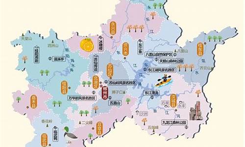 郴州旅游景点分布地图_郴州旅游景点分布地